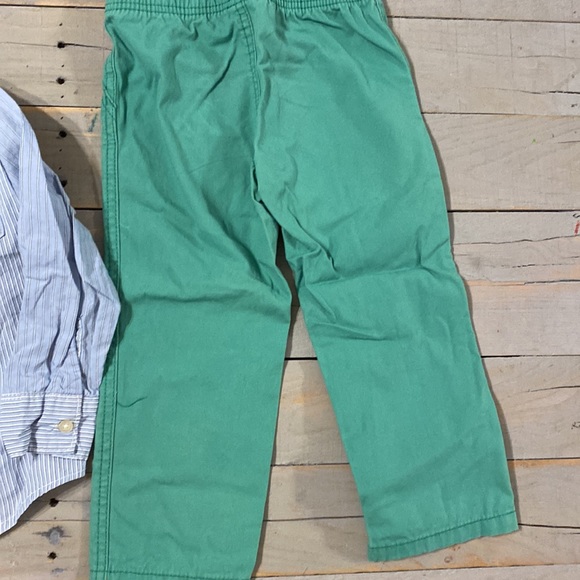 Carter’s, 2-piece set. Button down, striped shirt, green pants. GUC. 3T - Picture 5 of 6